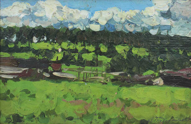 Туржанский Леонард Викторович.  Летний день. Урал. Облака 